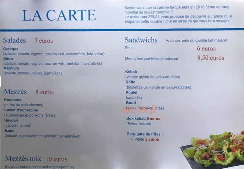 Kebab de l’Avenue — carte page 4