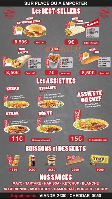 Kebab Time — carte page 2