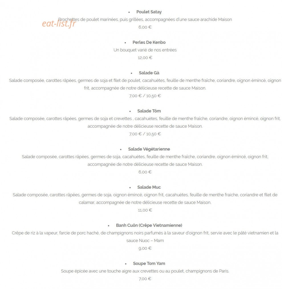 Kenbo — carte page 3