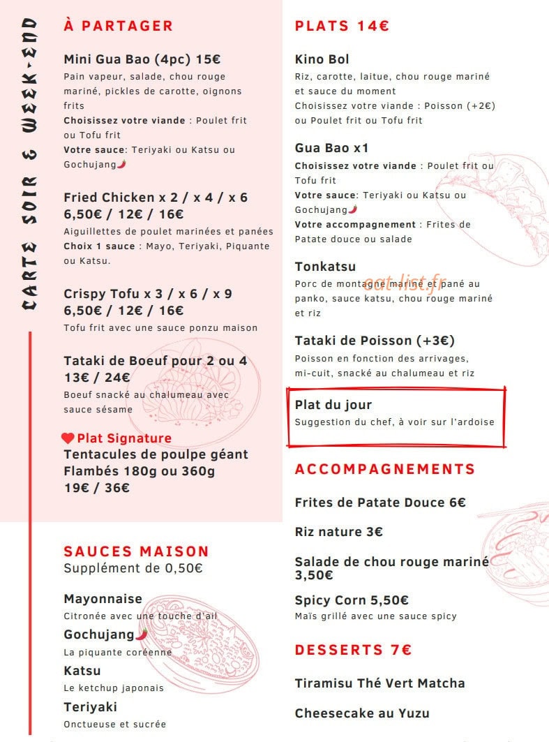 Kinoko — carte page 3