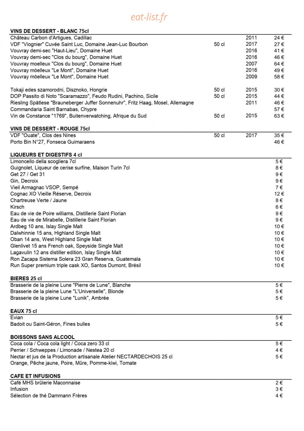 L'Ecume — carte page 8