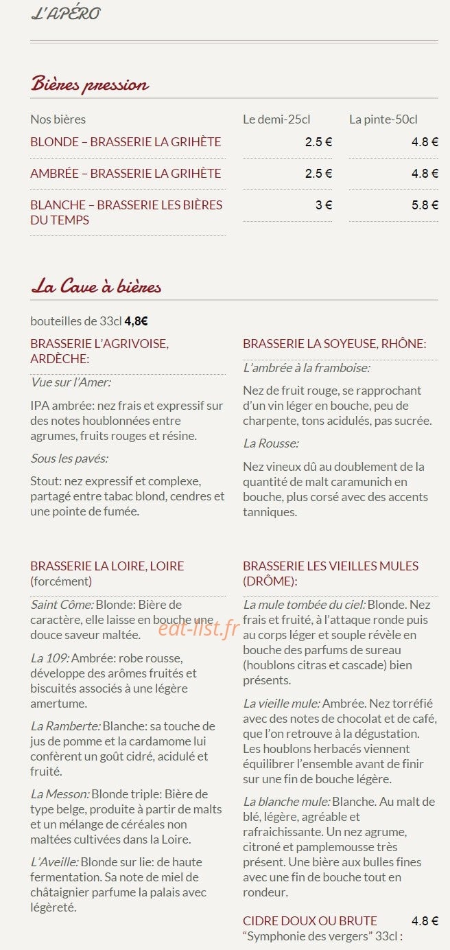 La Fourmilière — carte page 3