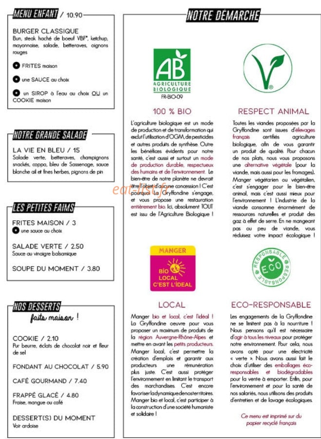 La Gryffondine — carte page 2
