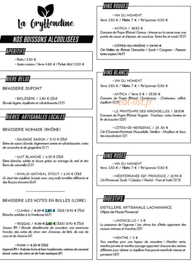 La Gryffondine — carte page 4