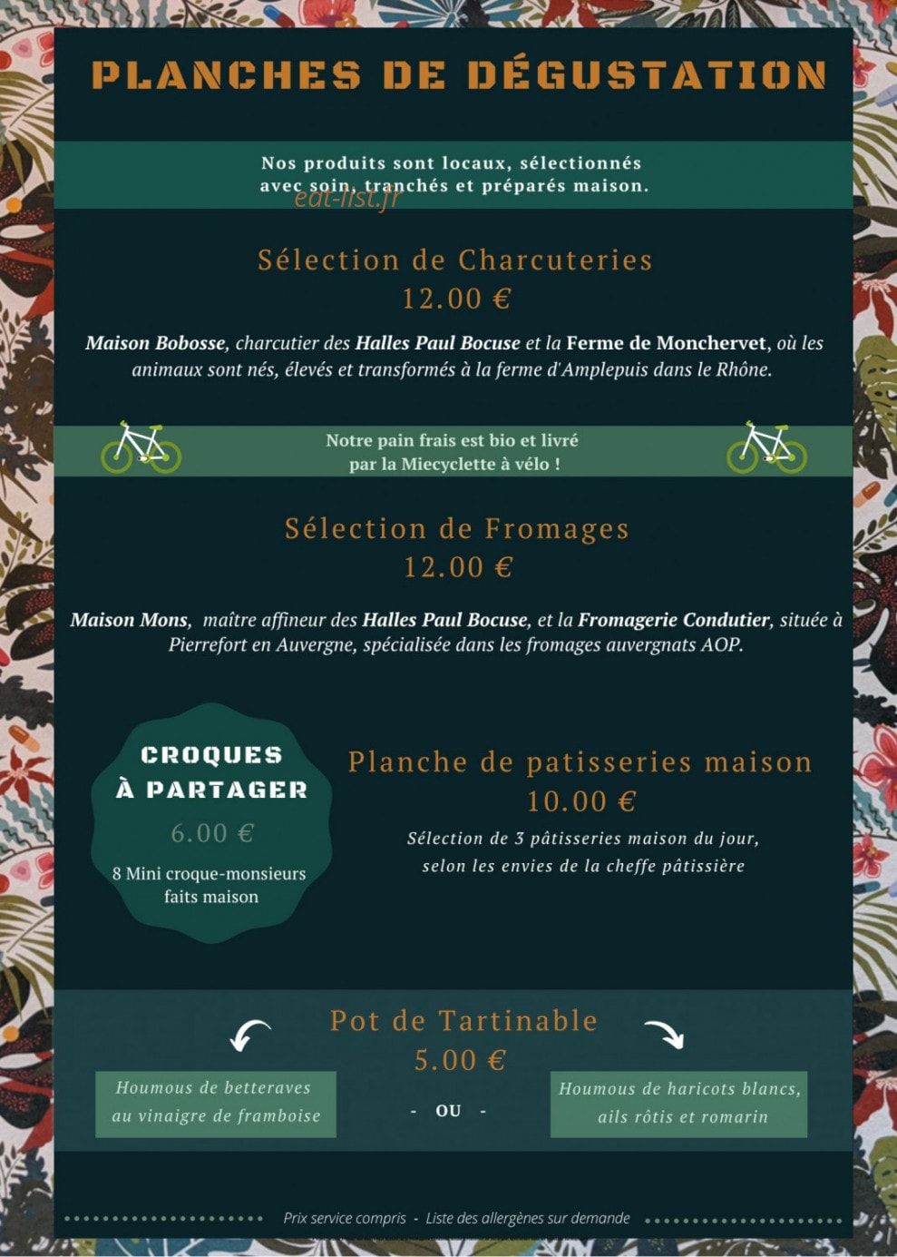 La Maison Bleue — carte page 6