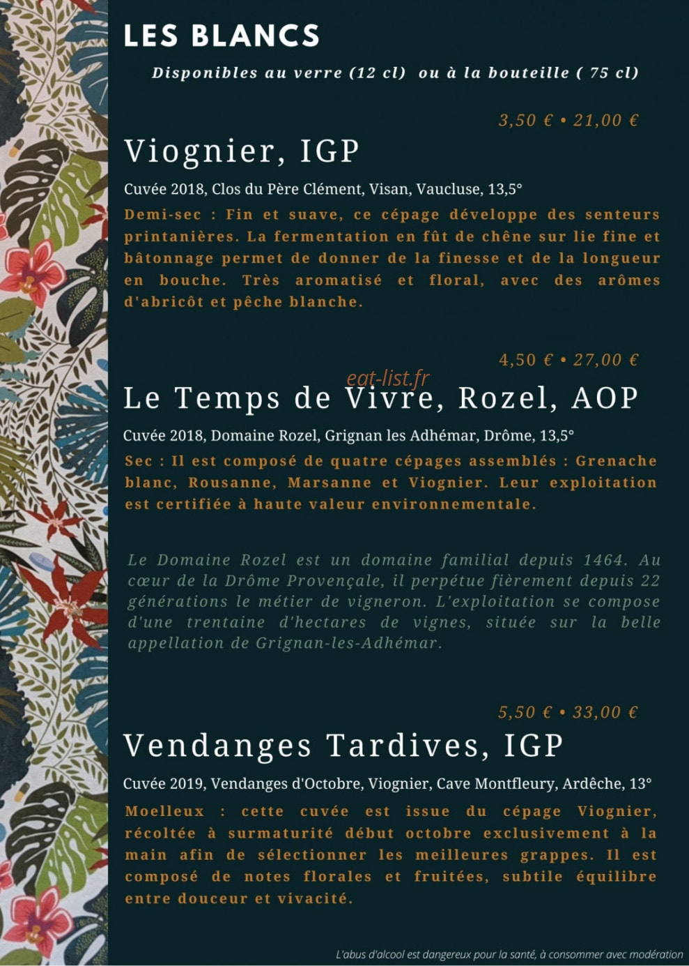 La Maison Bleue — carte page 11