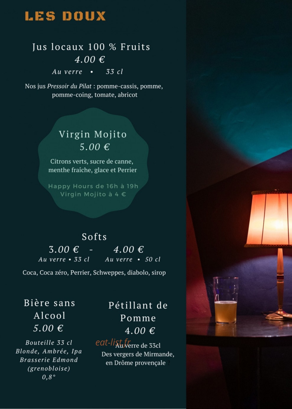 La Maison Bleue — carte page 14