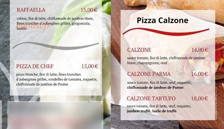 La Trattoria Della Pasta — carte page 4