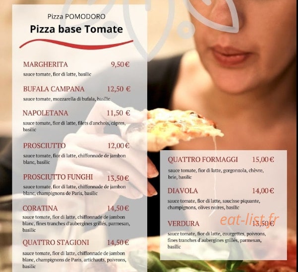 La Trattoria Della Pasta — carte page 1