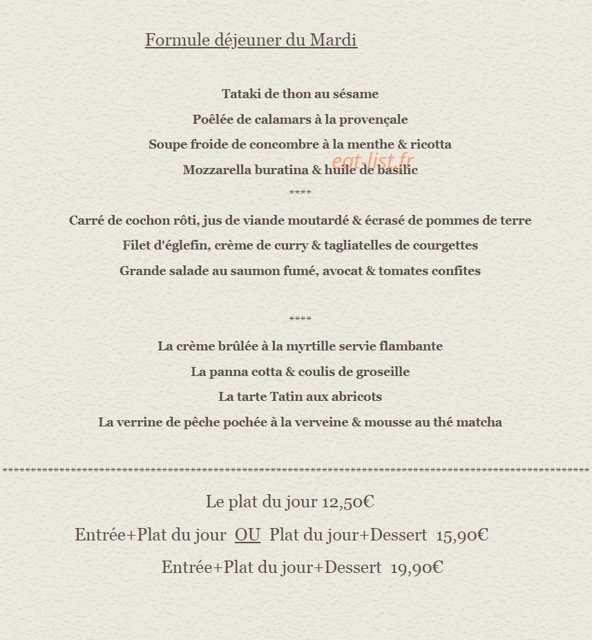 Le Bouche B — carte page 1