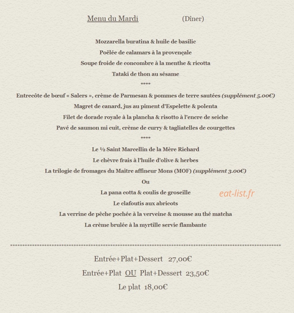 Le Bouche B — carte page 2