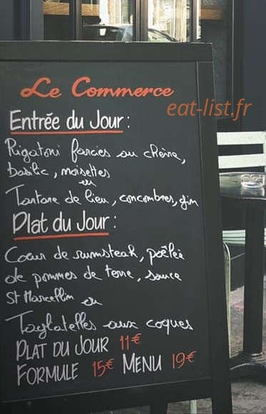 Le Commerce — carte page 1