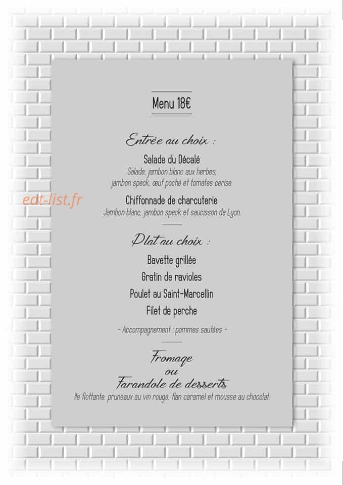 Le Décalé — carte page 2