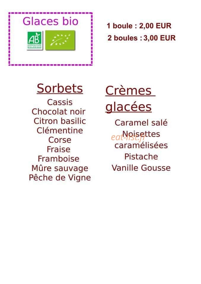 Le Framboisier — carte page 1