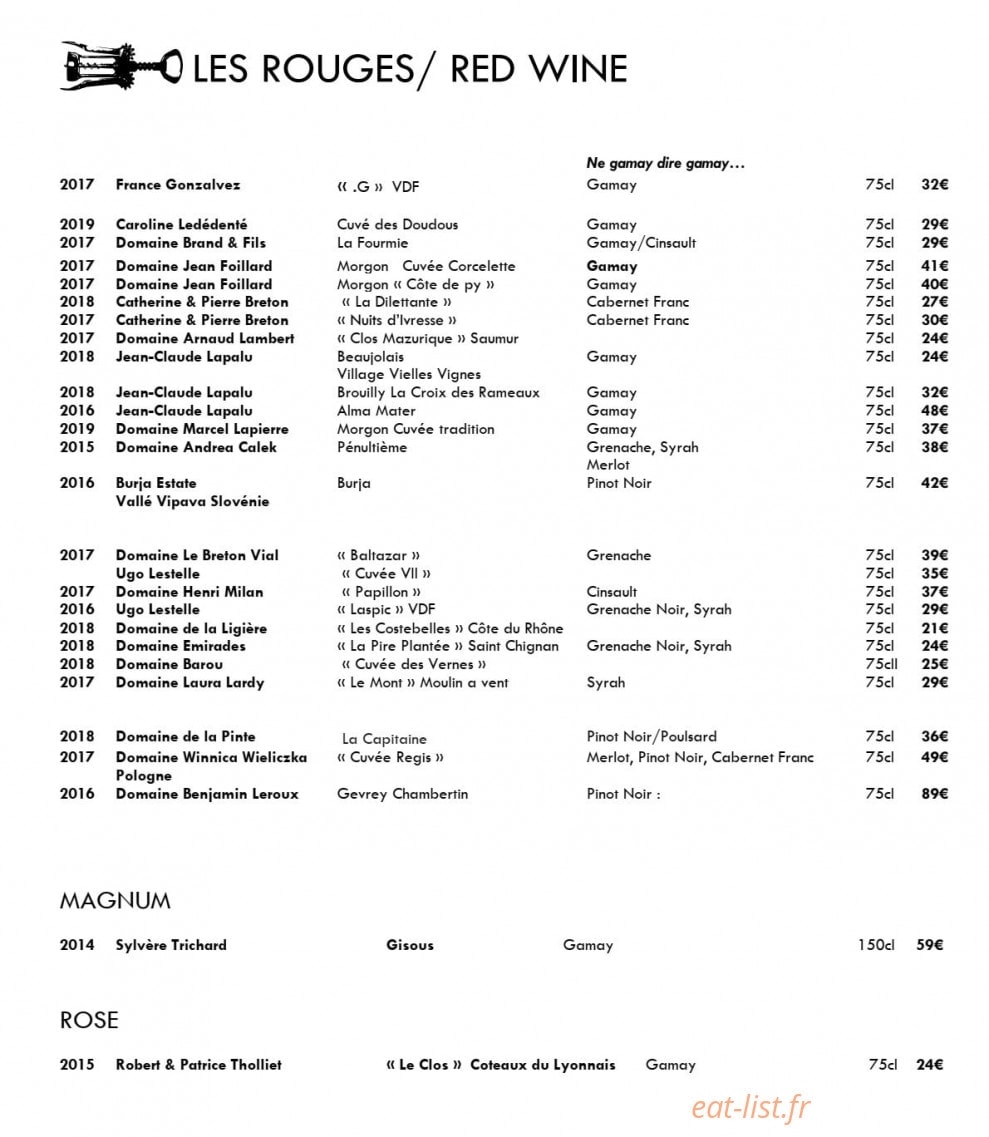 Le kitchen café — carte page 10