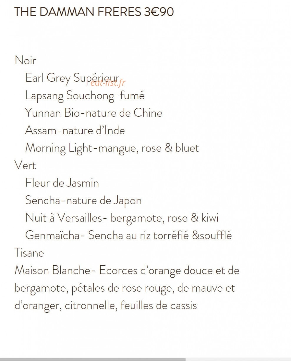 Le kitchen café — carte page 8