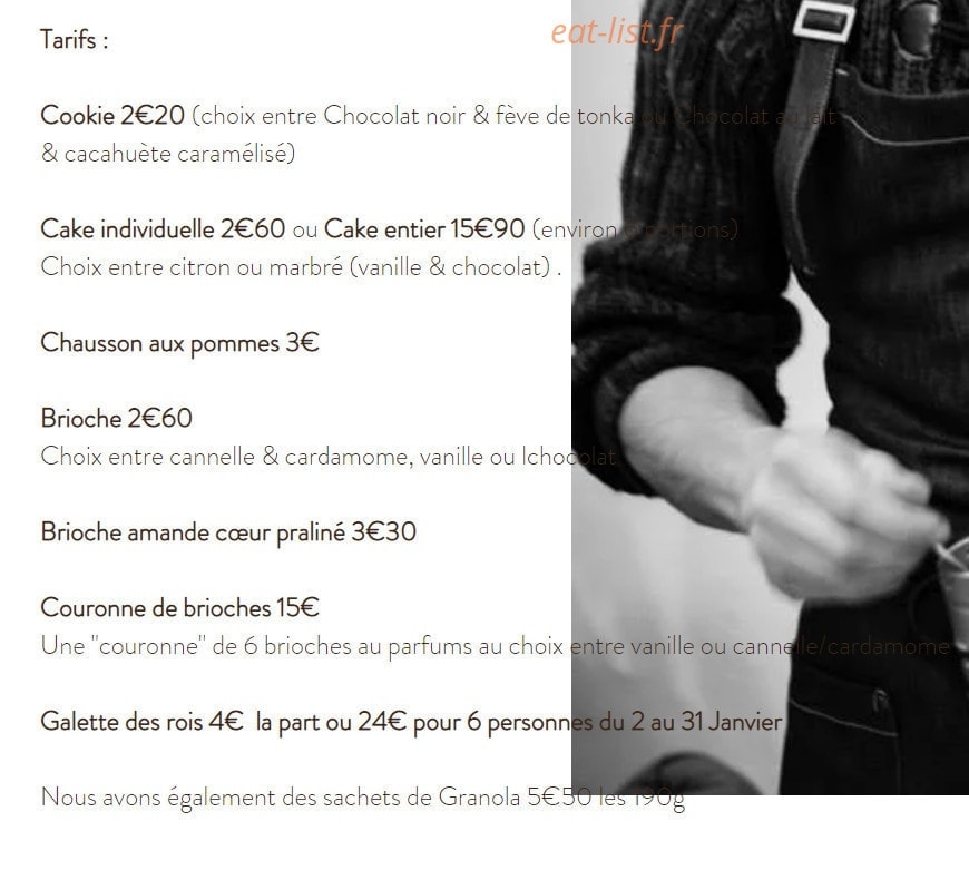 Le kitchen café — carte page 1