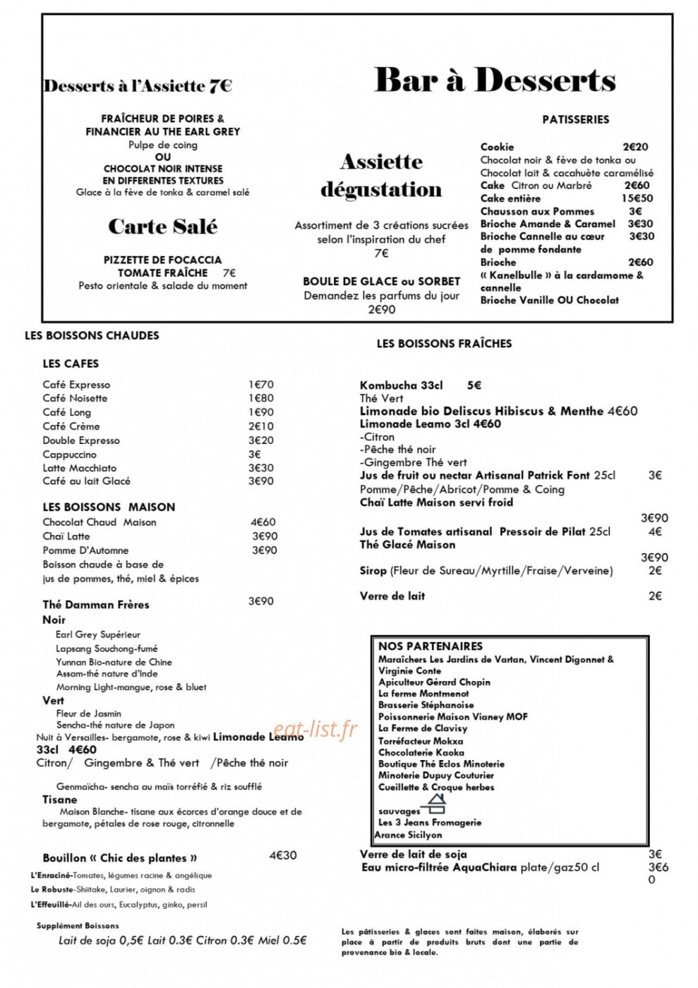 Le kitchen café — carte page 5