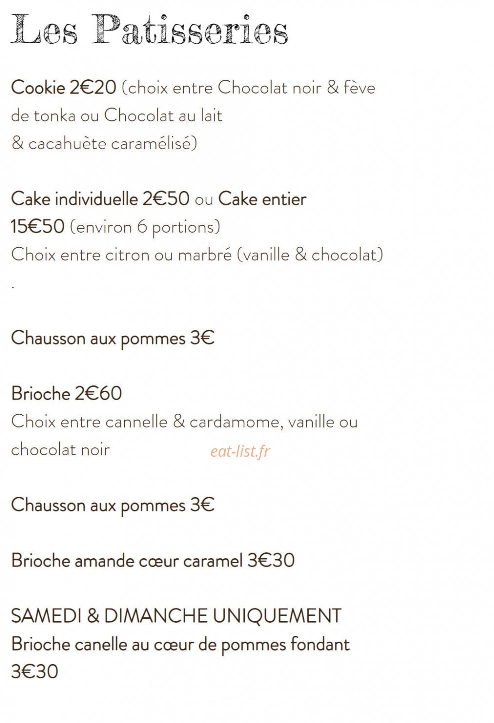 Le kitchen café — carte page 4