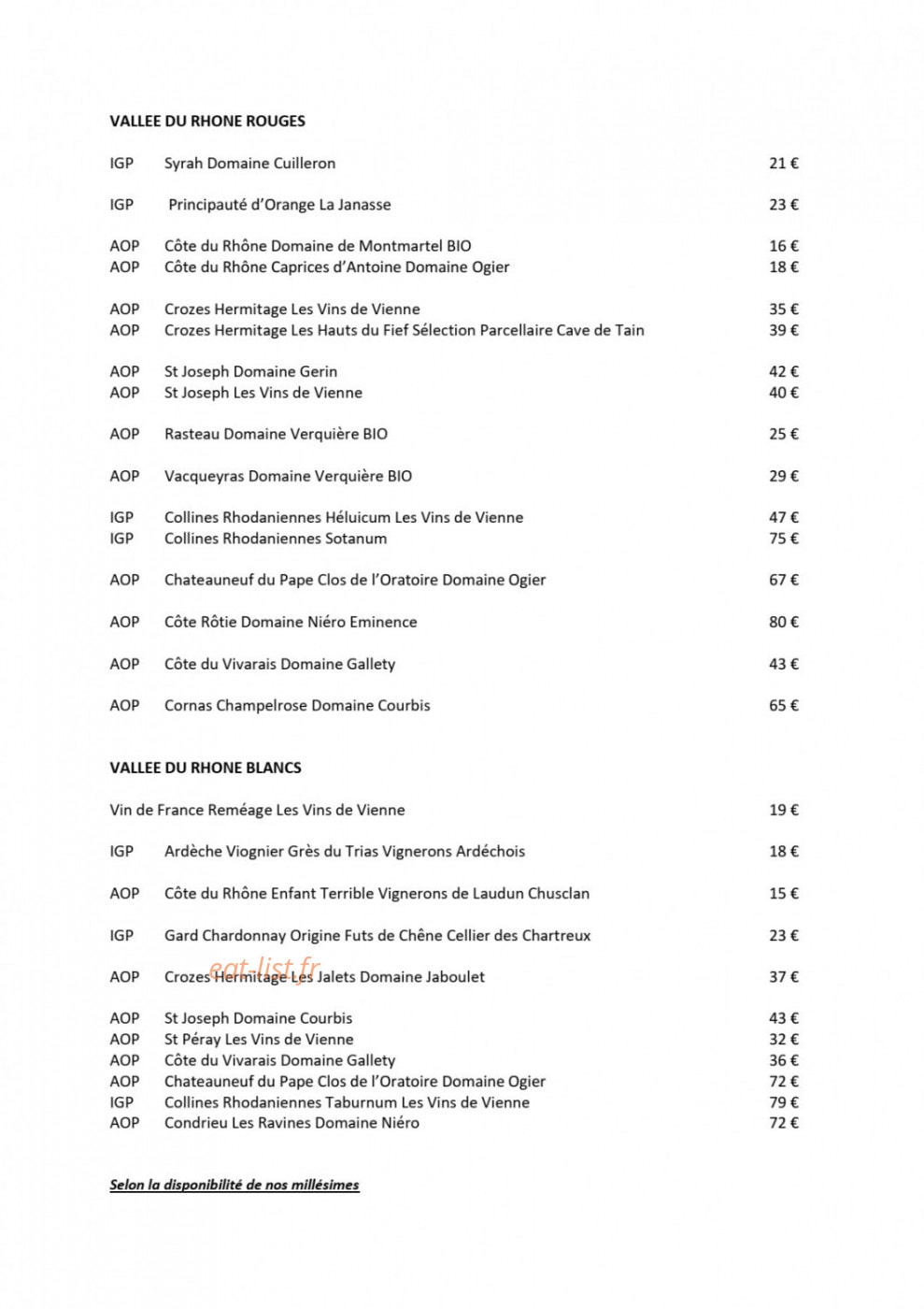 Le Marlow — carte page 2
