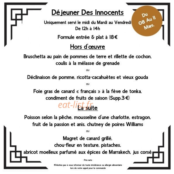 Les Innocents — carte page 1