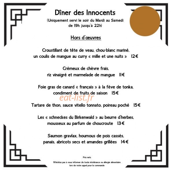 Les Innocents — carte page 2