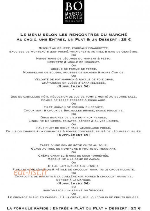 Maison Borie — carte page 1