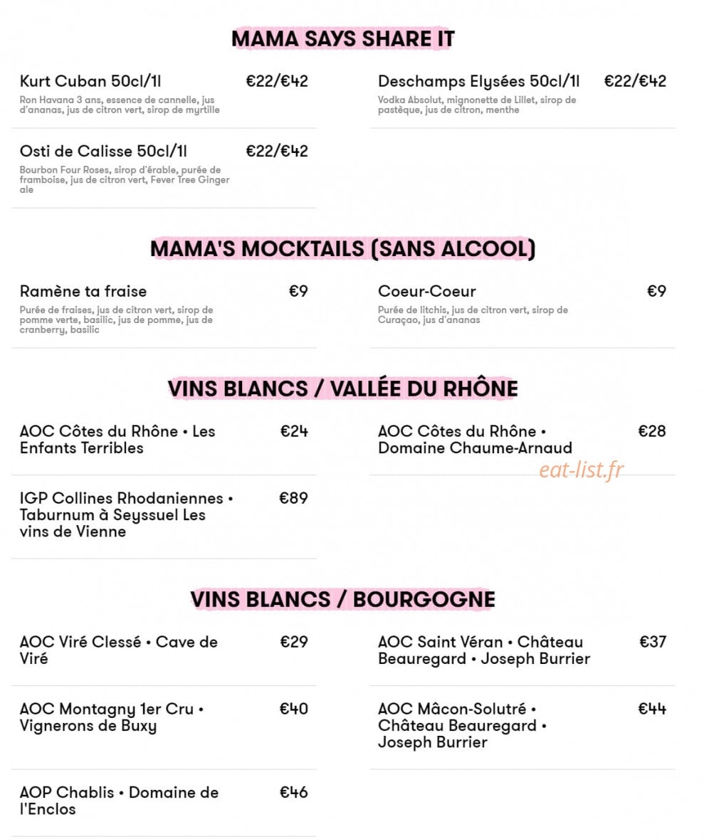 Mama shelter — carte page 8