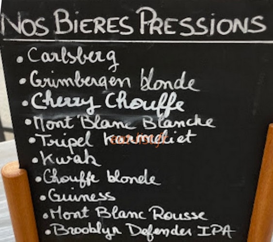 Nomi Public House — carte page 1