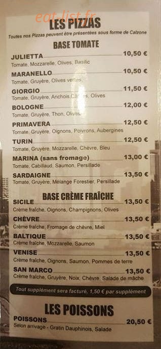 Pat's Caffe — carte page 2