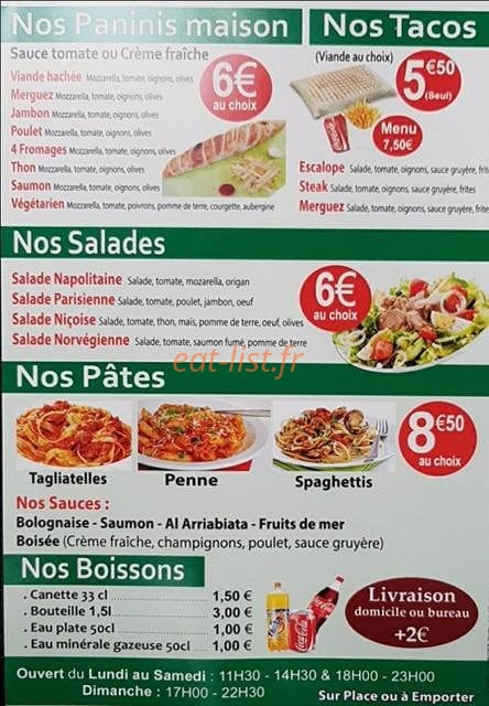 Pizza Napoli — carte page 2