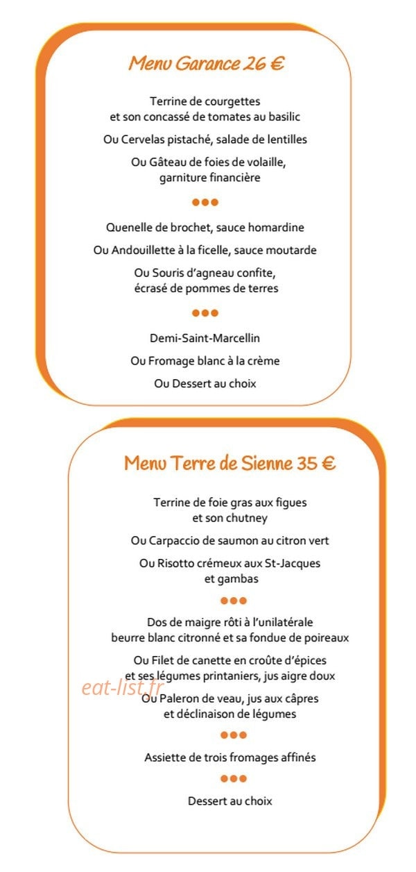 Restaurant Côté Berthelot — carte page 3
