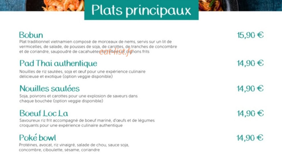 Restaurant Wok Twc — carte page 2