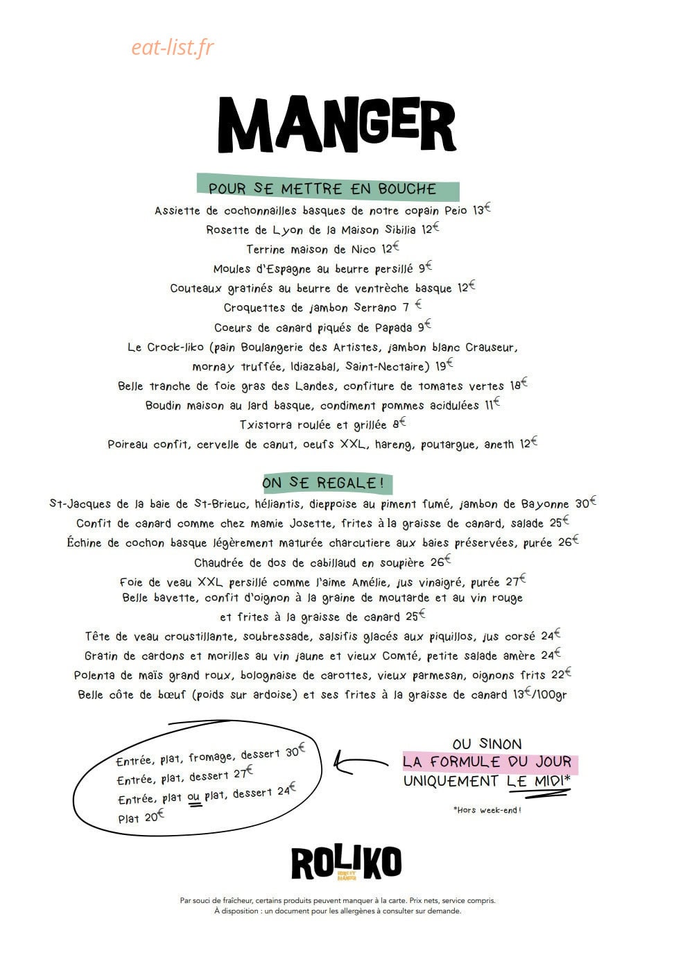 Roliko — carte page 1