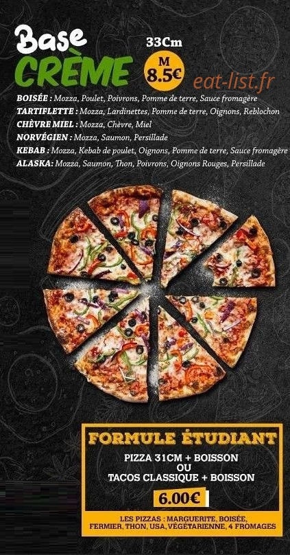Royal food — carte page 2