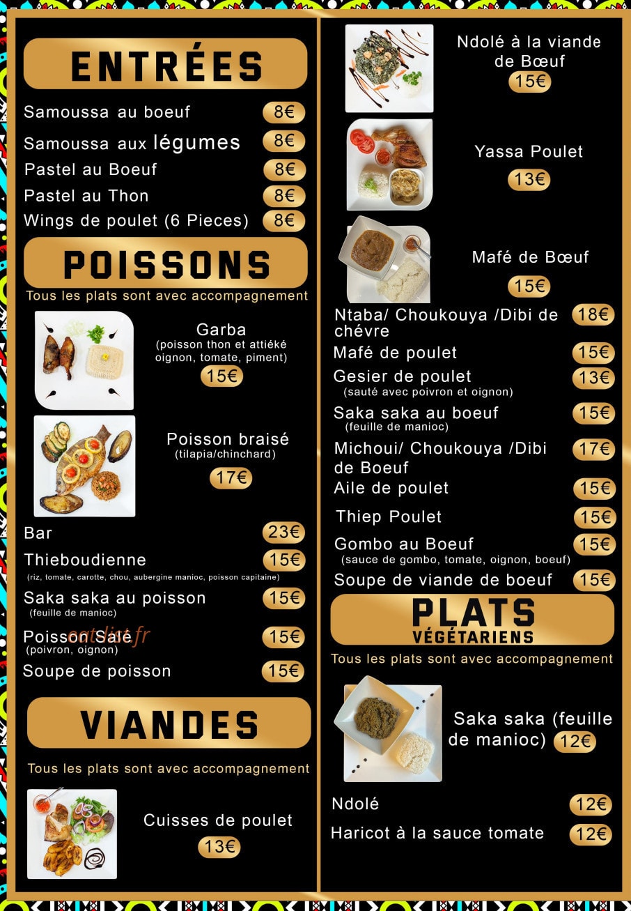 Sepela Food — carte page 2
