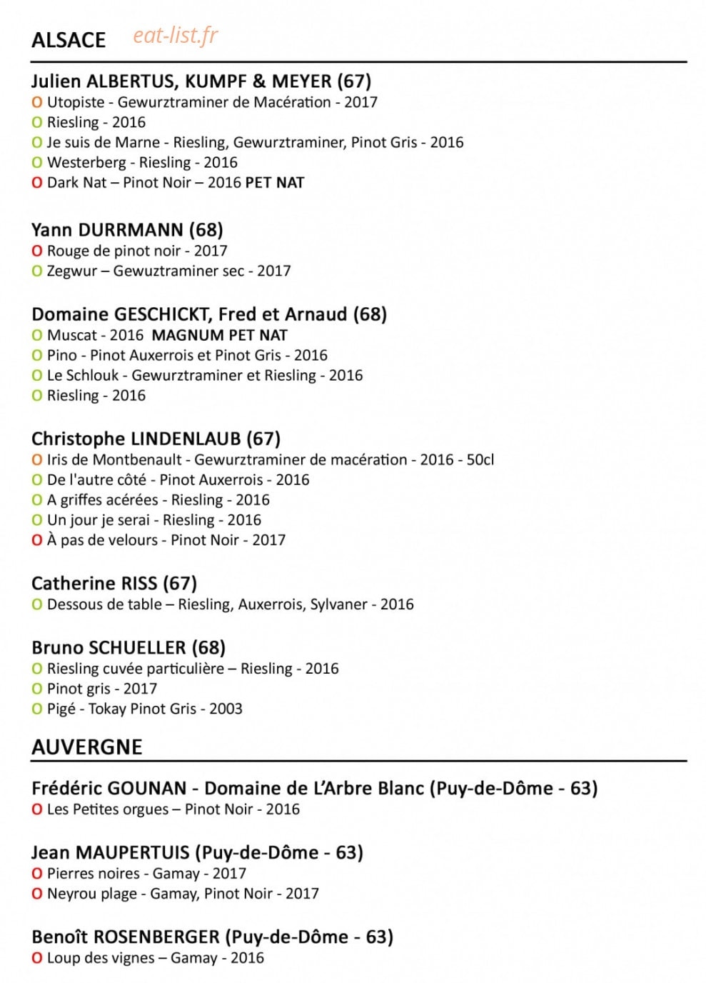 Stamtich — carte page 1