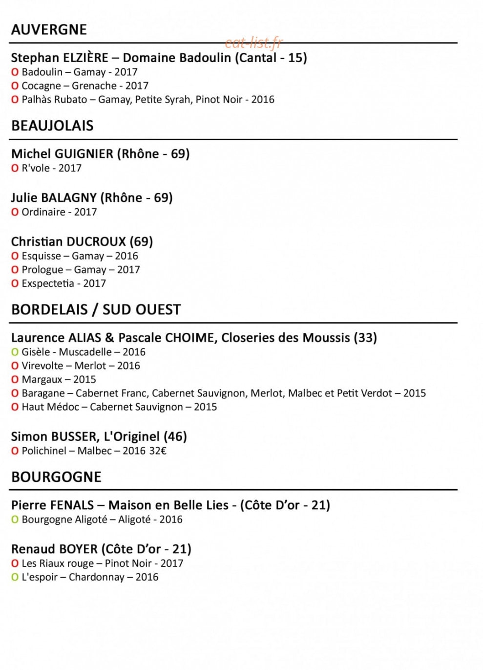 Stamtich — carte page 2