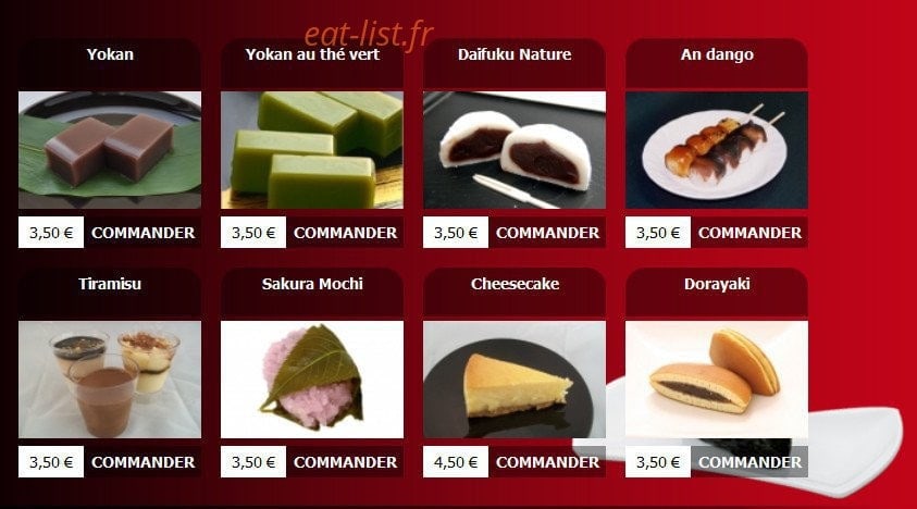Sushi and Sushi — carte page 2