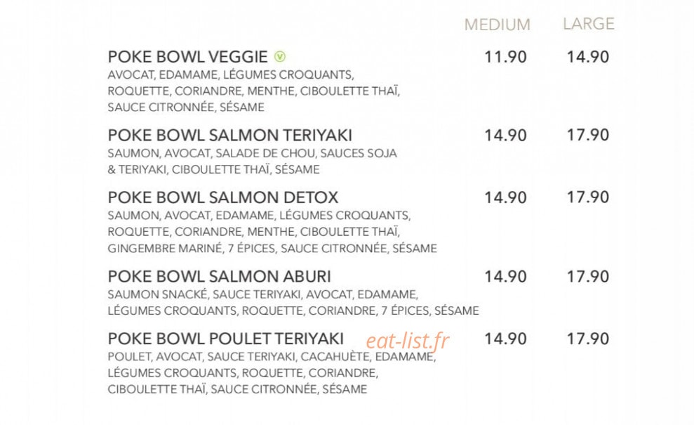 Sushi Shop — carte page 31