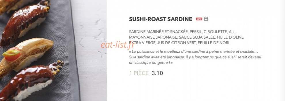 Sushi Shop — carte page 7