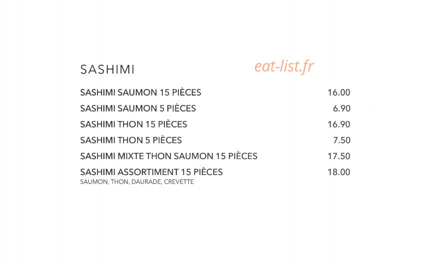 Sushi Shop — carte page 27