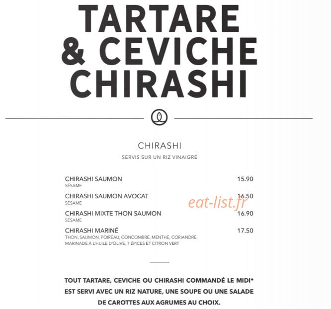 Sushi Shop — carte page 30