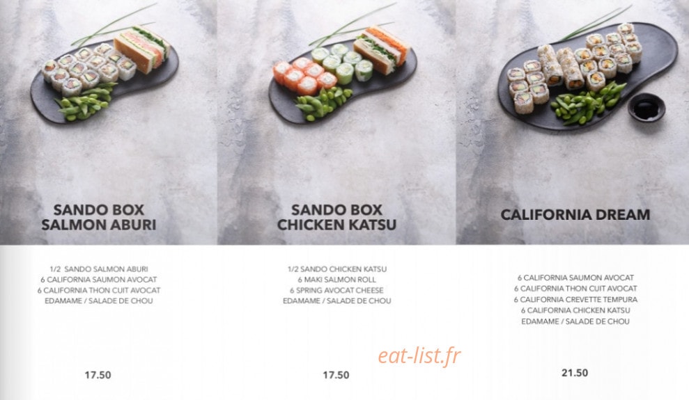 Sushi Shop — carte page 11
