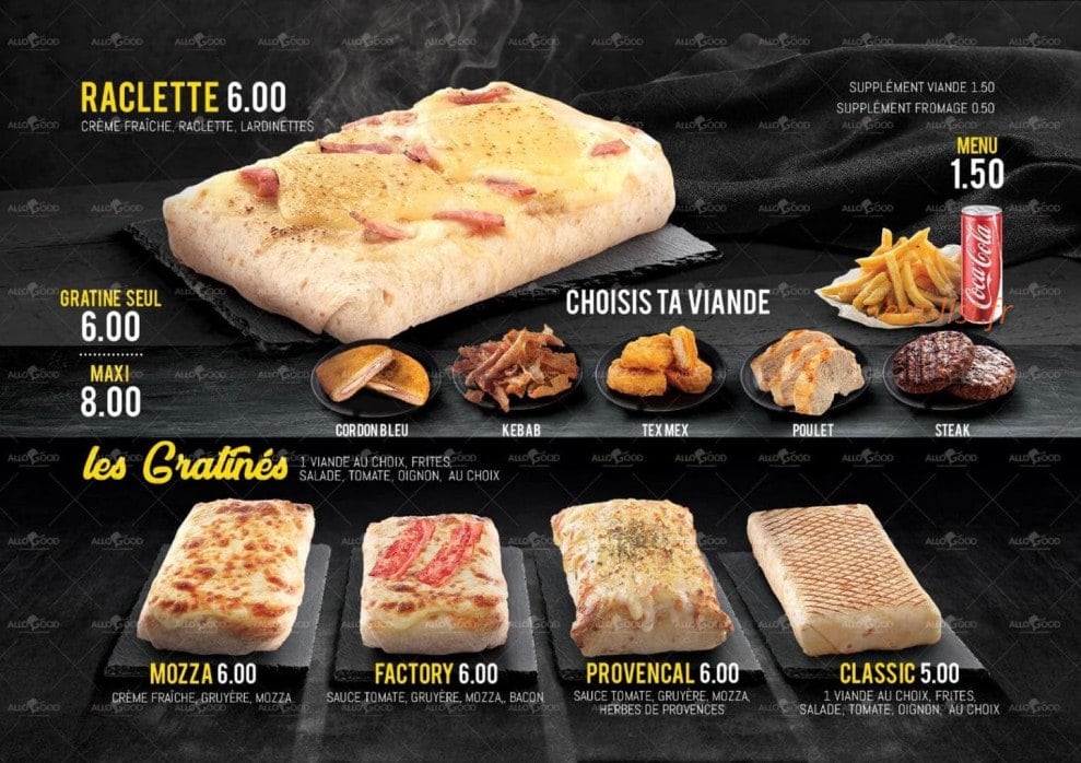 The food fac’tory — carte page 3