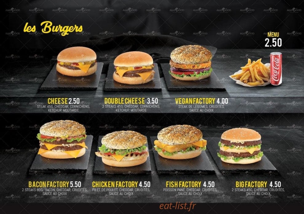 The food fac’tory — carte page 5