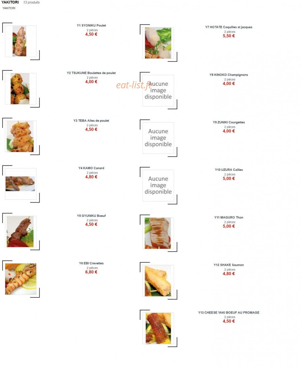 Toyo Sushi — carte page 7
