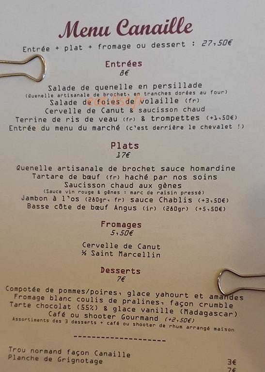 Vieille canaille — carte page 2