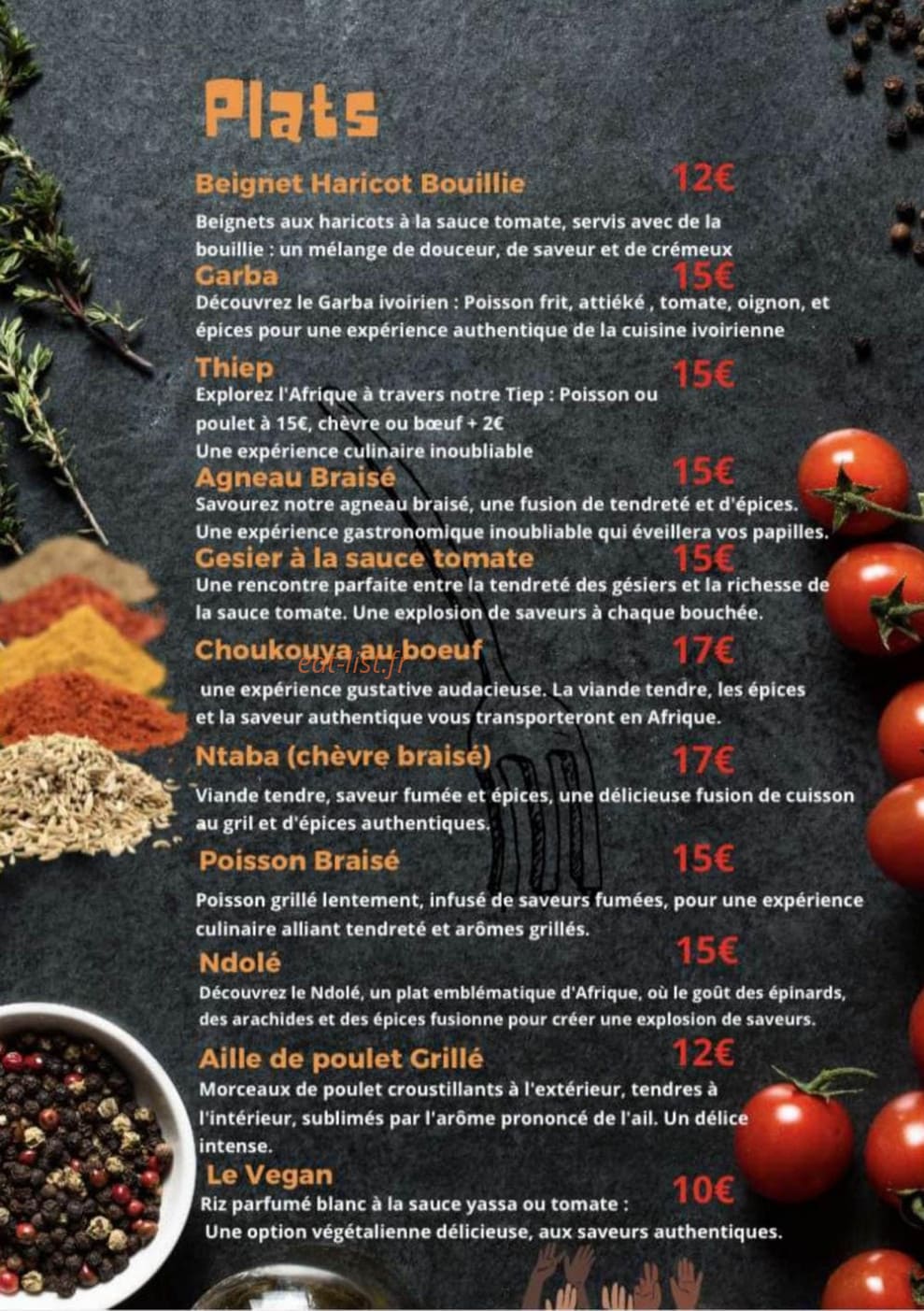 Z bon eat — carte page 2