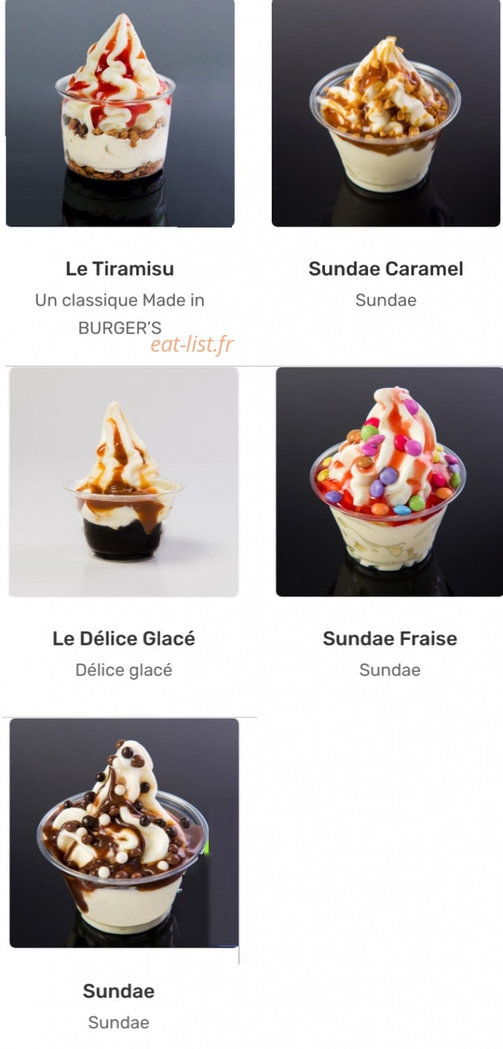 Burger's — carte page 4